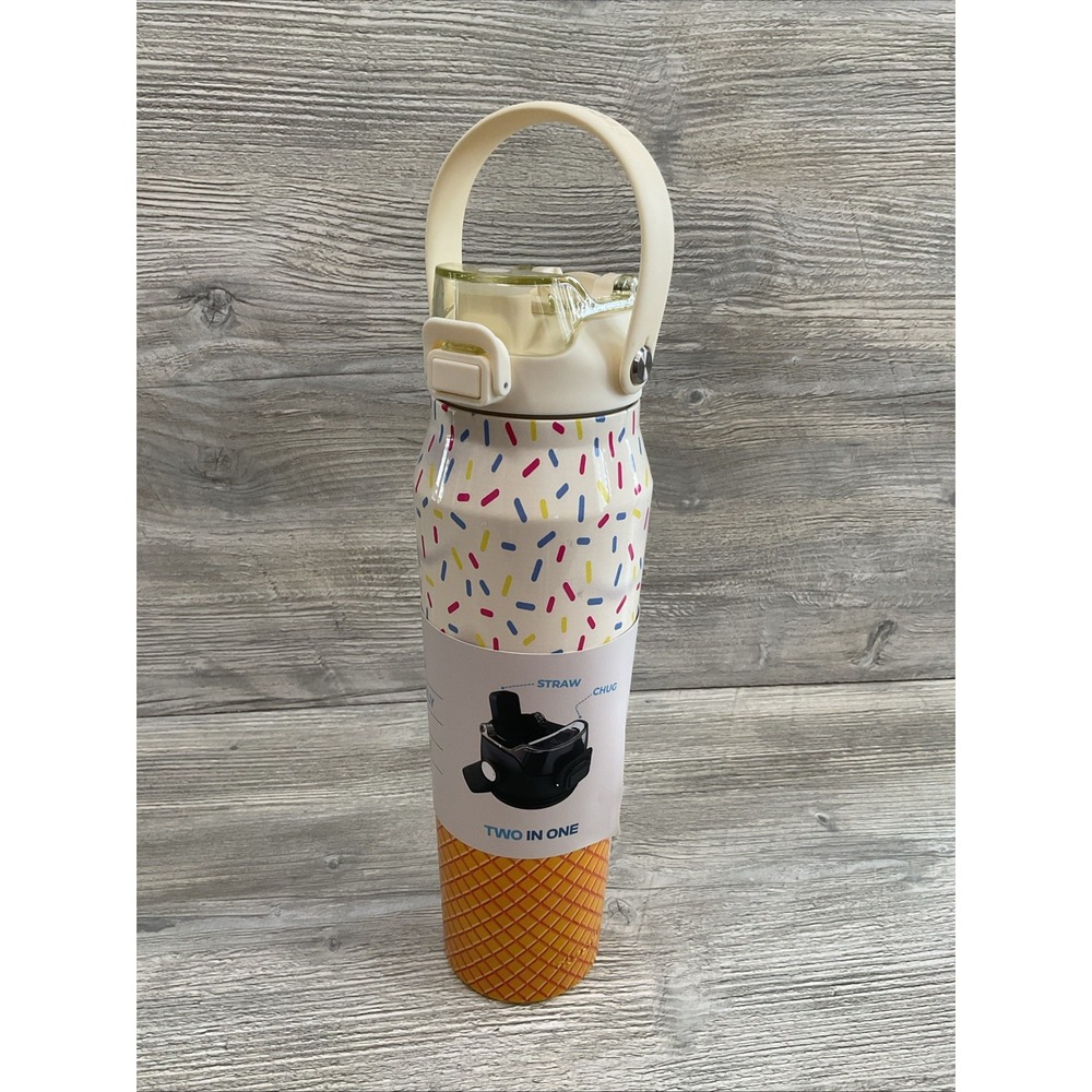 Frostbuddy Frost Buddy 32 oz Vanilla Ice Cream Cold 24+ Hours Bottle Waffle Cone